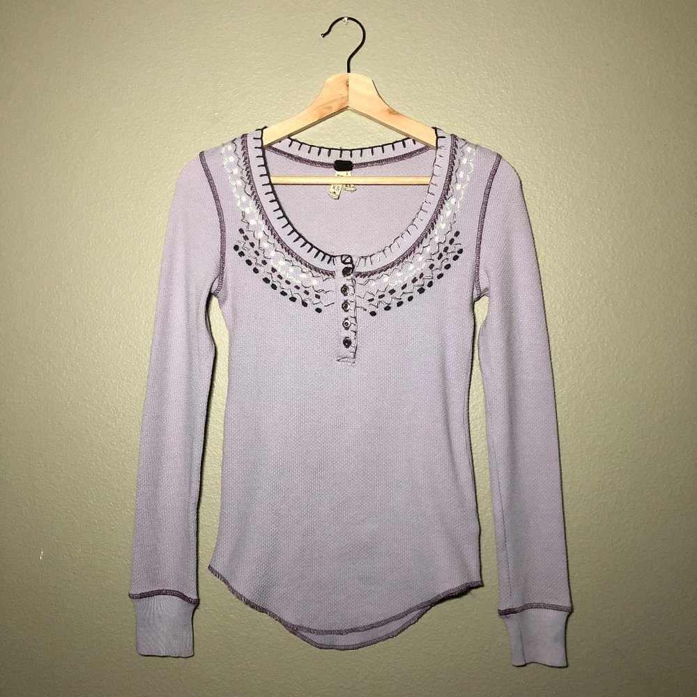 We the Free Button-Front Thermal Top